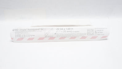 BD 382533 Insyte Autoguard BC Shielded IV Cath. 20Ga x 1.00inch 63ml/min